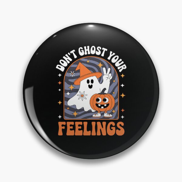 Item preview, Don't Ghost Your Feelings Halloween Pumpkin Mental Health designed and sold by ryukaizox1.