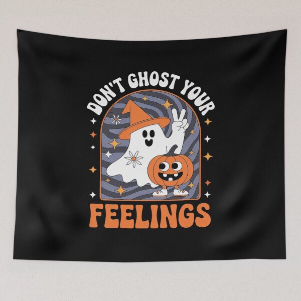 Item preview, Don't Ghost Your Feelings Halloween Pumpkin Mental Health designed and sold by ryukaizox1.