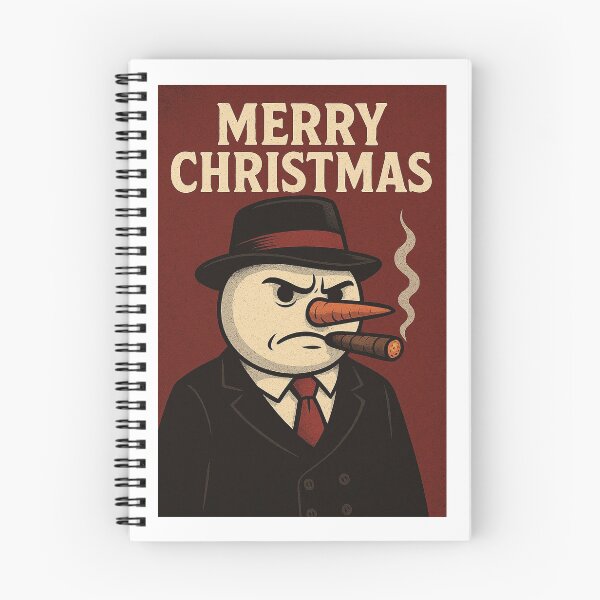 Item preview, Snowman Christmas Art – Funny Mafia Snowman Holiday Design designed and sold by TayShopMT.