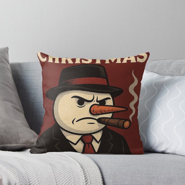 Item preview, Snowman Christmas Art – Funny Mafia Snowman Holiday Design designed and sold by TayShopMT.