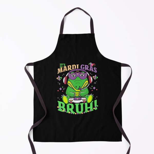 Item preview, Bruh Mardi Gras Alligator Gaming Video Games Men Boys Kids designed and sold by TashiaJerrie.