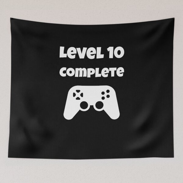 Item preview, Level 10 Completed - Funny 10th Birthday Video Game designed and sold by Superhero Gear.