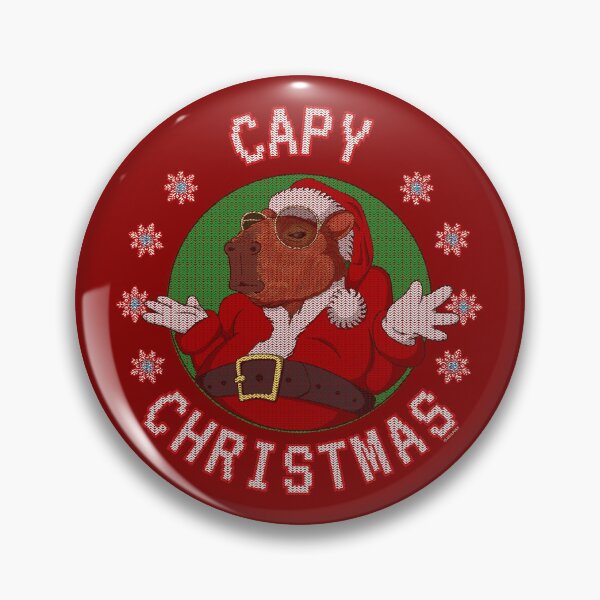 Item preview, Capy Christmas – Sassy Holiday Capybara (Ugly Sweater Style) designed and sold by LicencaPoetica.