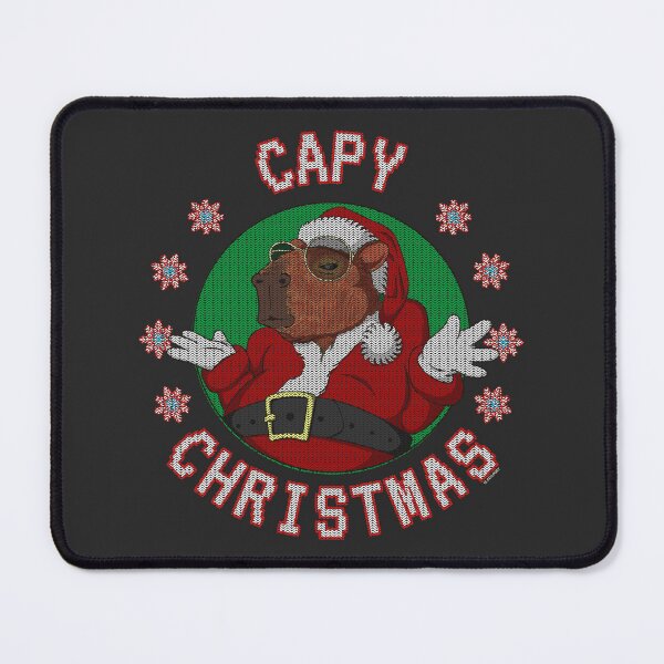 Item preview, Capy Christmas – Sassy Holiday Capybara (Ugly Sweater Style) designed and sold by LicencaPoetica.