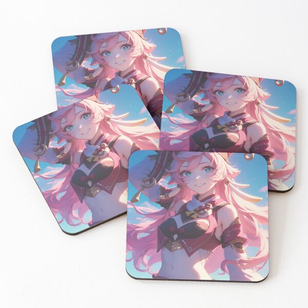 Item preview, Yanfei Genshin Impact Game Anime Girl Waifu Fantasy Liyue Sunshine Charm designed and sold by CarlosBender.