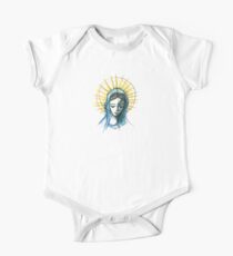 Virgin Mary Short Sleeve Baby One-Piece
