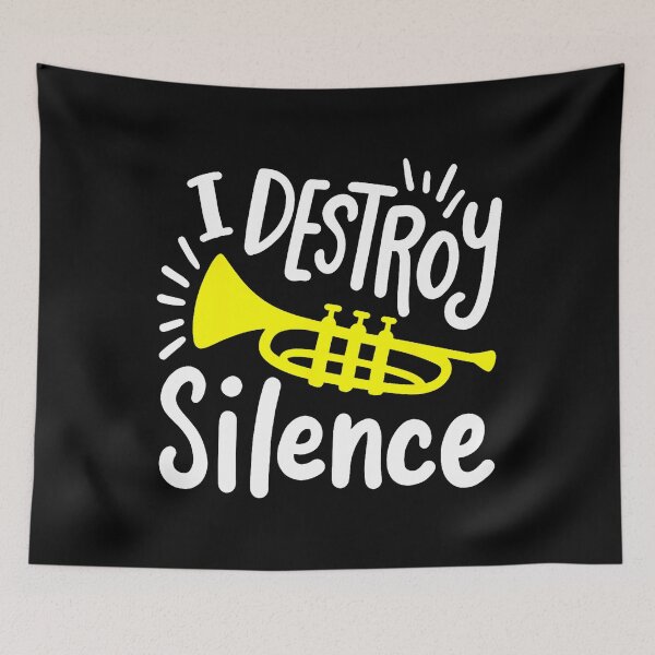 Item preview, Trumpet Player Trumpet I Destroy Silence designed and sold by TommieJune.