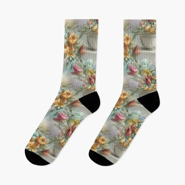Item preview, Soft Pastel Floral Arrangement With Dreamlike Light designed and sold by Noitcaei.
