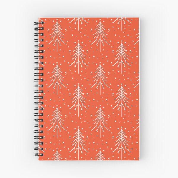 Item preview, White Christmas Pine Tree Red Sketch Seamless Pattern designed and sold by studiomamabara.