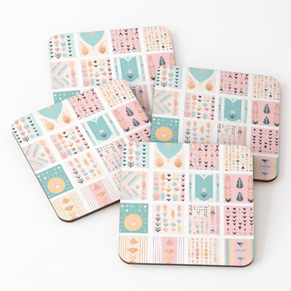 Item preview, Geometric Boho Leaf & Arrow Pattern – Pastel Minimalist Mixed Motif Design designed and sold by Inspiring Strokes.