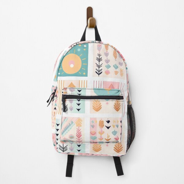 Item preview, Geometric Boho Leaf & Arrow Pattern – Pastel Minimalist Mixed Motif Design designed and sold by Inspiring Strokes.