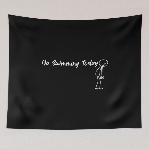Item preview, Funny No Swimming Today Swimmer Humor designed and sold by DanielleTonia.