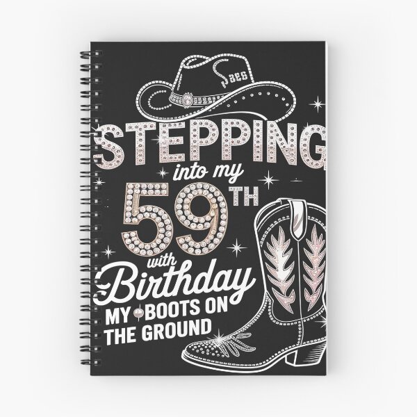 Item preview, Stepping Into My 59th Birthday With My Boots On The Ground designed and sold by tkhrbika.