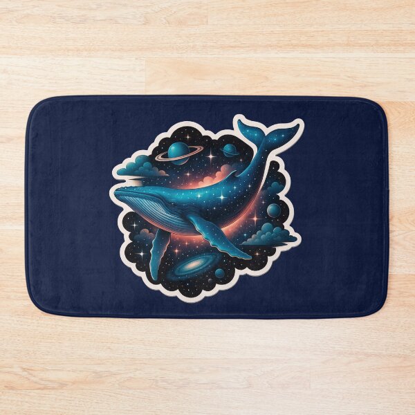 Item preview, Surreal Cosmic Whale Floating Through Starry Universe designed and sold by PinUpPizzazz.