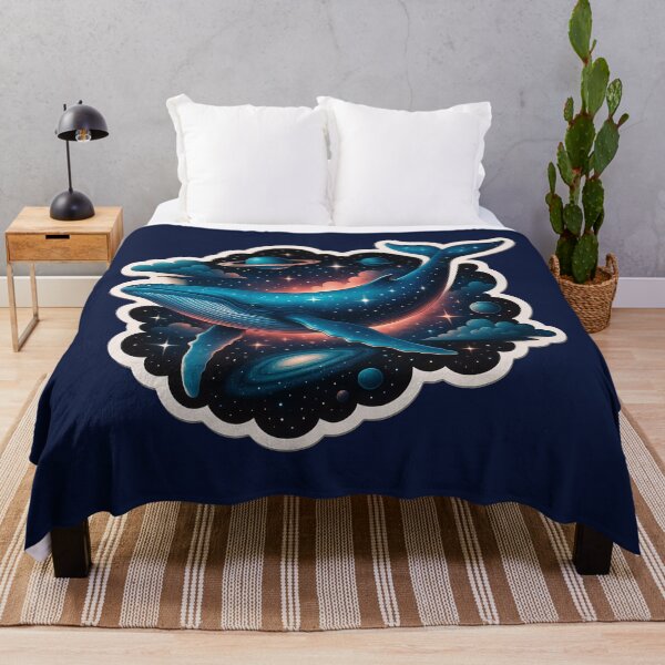 Item preview, Surreal Cosmic Whale Floating Through Starry Universe designed and sold by PinUpPizzazz.