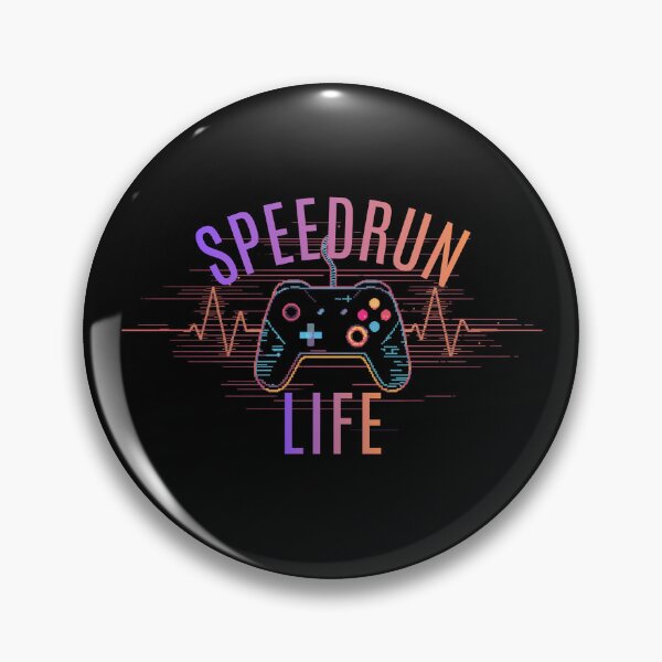 Item preview, Retro Vaporwave Speedrun Life Controller Design designed and sold by PHRASEandSTYLE.