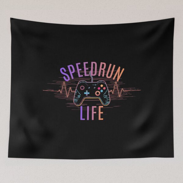 Item preview, Retro Vaporwave Speedrun Life Controller Design designed and sold by PHRASEandSTYLE.