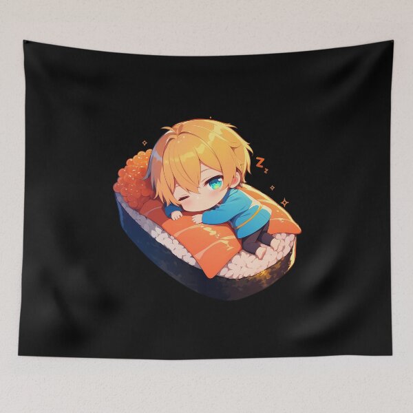Aperçu de l'œuvre Eugeo Sushi Nap Kawaii Chibi Sword Art Online Anime créée et vendue par CarlosBender.