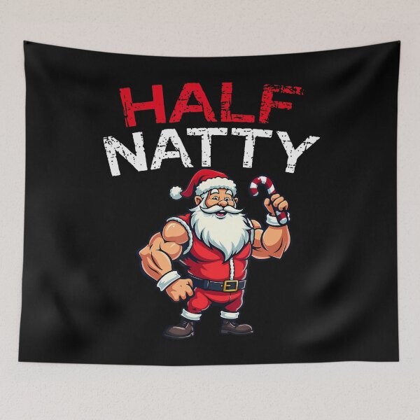 Item preview, Christmas Half Natty Half Natural Steroid Bodybuilder Gym designed and sold by BrandyMegan.