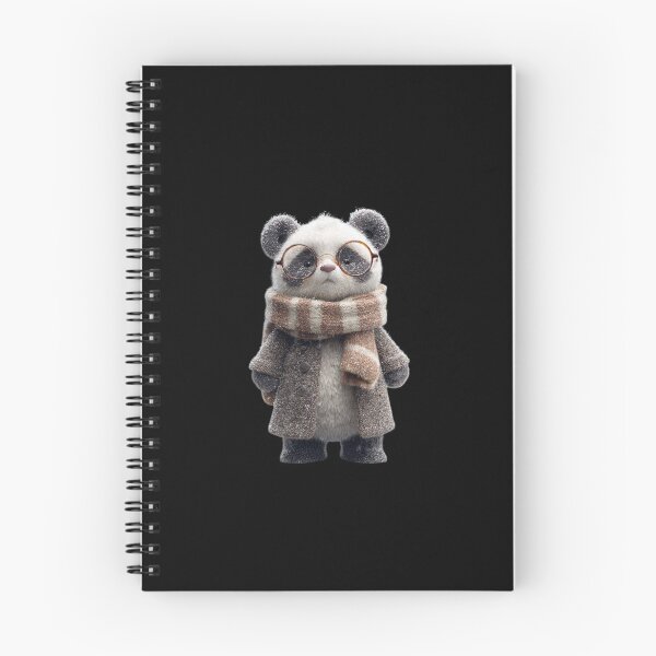 Item preview, Stylish Winter Panda in Cozy Scarf – Cute Animal Art designed and sold by Purti123.