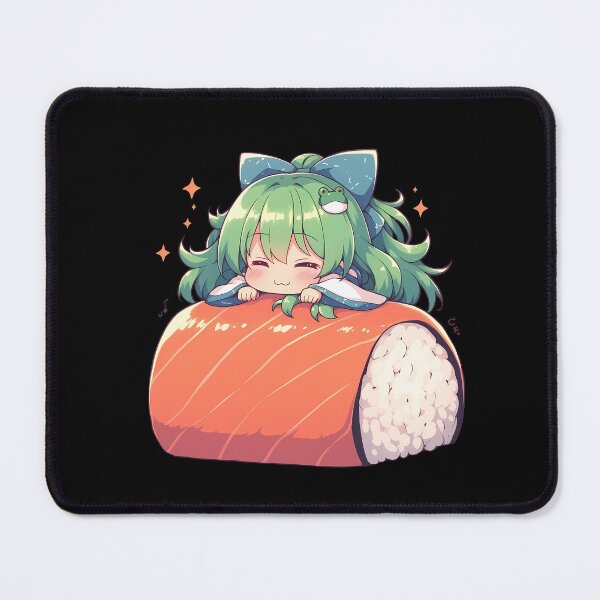 Item preview, Kochiya Sanae Sushi Roll Kawaii Chibi Touhou Anime designed and sold by CarlosBender.