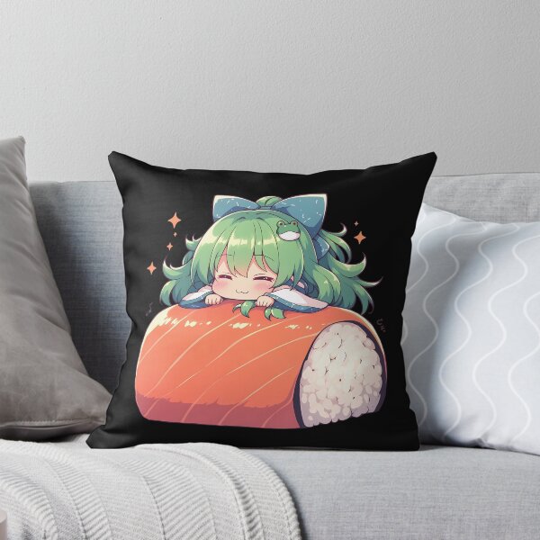 Item preview, Kochiya Sanae Sushi Roll Kawaii Chibi Touhou Anime designed and sold by CarlosBender.