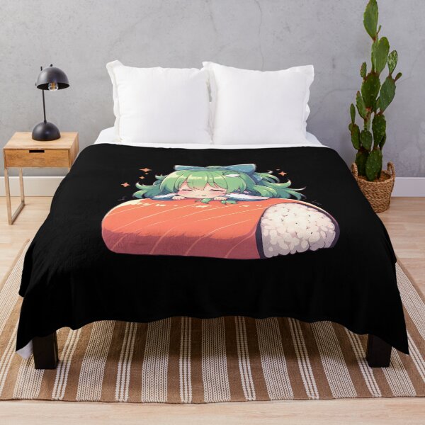 Item preview, Kochiya Sanae Sushi Roll Kawaii Chibi Touhou Anime designed and sold by CarlosBender.