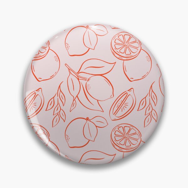 Item preview, Fresh and Minimal Hand-Drawn Lemon Line Art Pattern designed and sold by Olive Lane Creative.