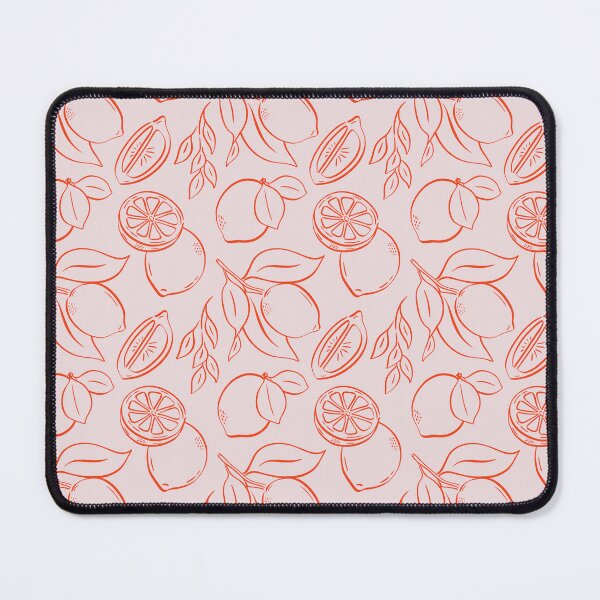 Item preview, Fresh and Minimal Hand-Drawn Lemon Line Art Pattern designed and sold by Olive Lane Creative.
