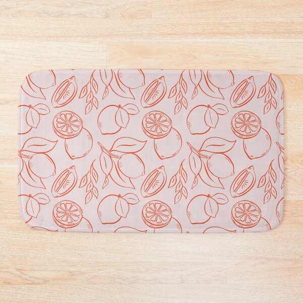 Item preview, Fresh and Minimal Hand-Drawn Lemon Line Art Pattern designed and sold by Olive Lane Creative.