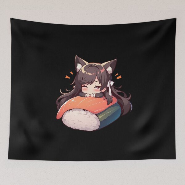 Item preview, Atago Sushi Hug Kawaii Chibi Azur Lane Anime designed and sold by CarlosBender.