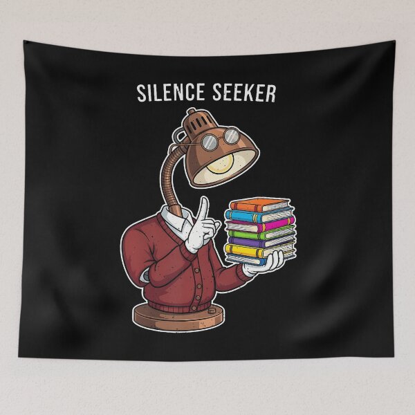 Item preview, Quiet Lamp Head Reading Silence designed and sold by TashiaJerrie.