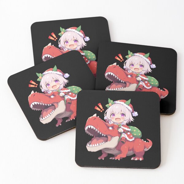 Item preview, Curren Chan Christmas Dinosaur Ride Anime Uma Musume Pretty Derby Chibi Kawaii designed and sold by CarlosBender.