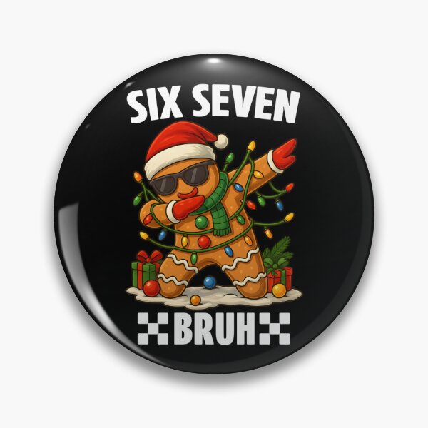 Item preview, 67 Six Seven Bruh Funny Christmas Dabbing Gingerbread Meme  designed and sold by AnitaBice.