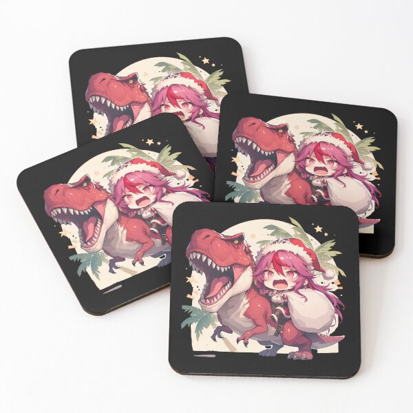 Item preview, Rosaria Christmas Dinosaur Fun Genshin Impact Game Chibi Kawaii Anime designed and sold by CarlosBender.