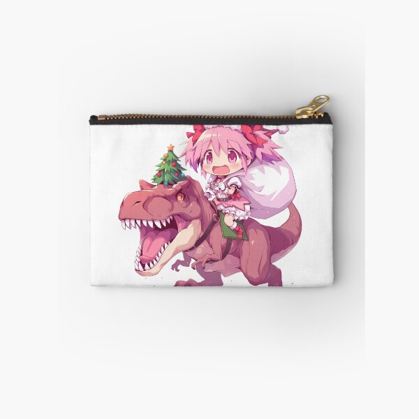 Item preview, Madoka Kaname Magia Record Christmas Chibi Kawaii T-Rex Santa Claus Anime designed and sold by CarlosBender.