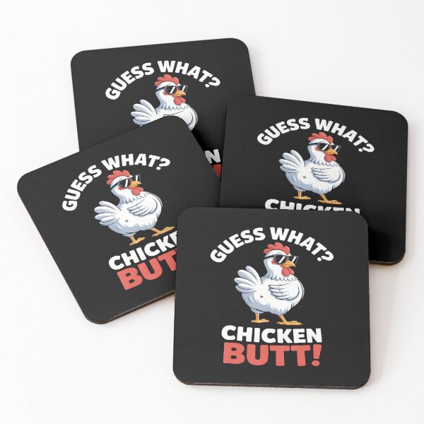 Item preview, Guess What Chicken Butt Funny Chicken Meme designed and sold by BrandyMegan.