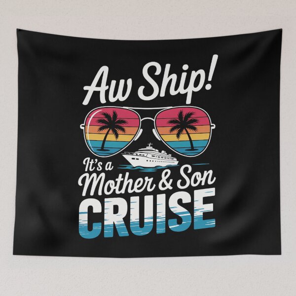 Item preview, Aw Ship! Mother & Son Cruise Vacation Mother's Day designed and sold by CruelShadesSt.