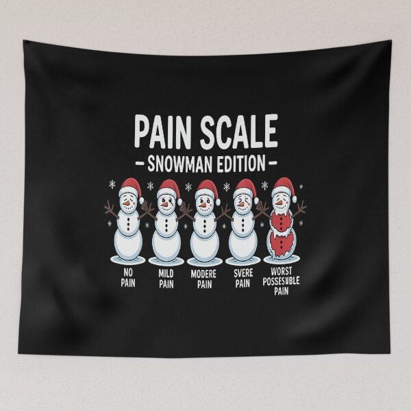 Item preview, Pain Scale Snowman Edition Funny Nurse Doctor Winter Humor designed and sold by EileenDeana.