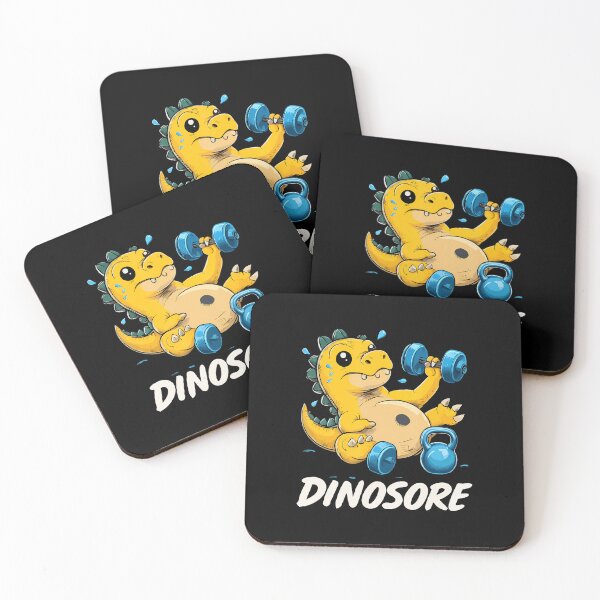 Item preview, Funny Cute Dinosaur Workout Gym Fitness Weightlifting designed and sold by PeggyBeverly.
