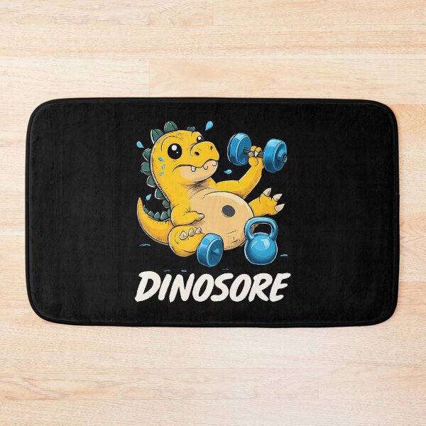 Item preview, Funny Cute Dinosaur Workout Gym Fitness Weightlifting designed and sold by PeggyBeverly.