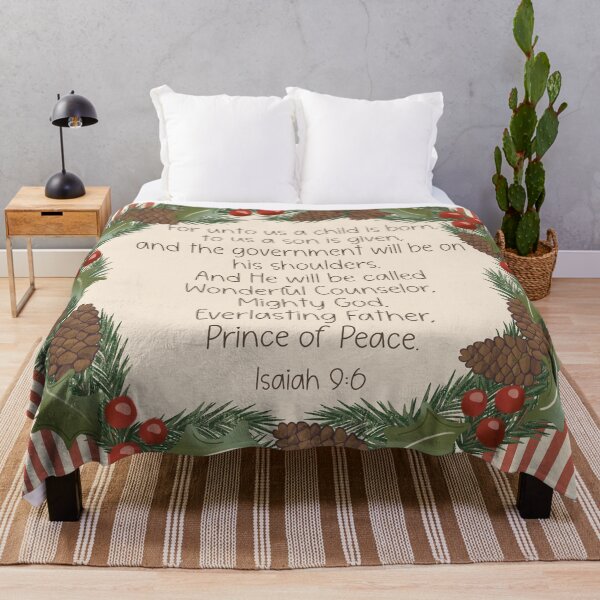 Item preview, Isaiah 9:6 - Christmas art designed and sold by Willow & Grace Designs.