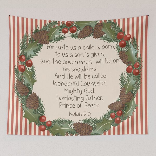 Item preview, Isaiah 9:6 - Christmas art designed and sold by Willow & Grace Designs.