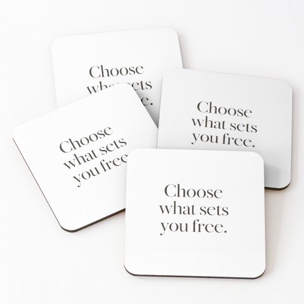 Item preview, Choose What Sets You Free – Minimal Editorial Quote designed and sold by Irene Catchmind.