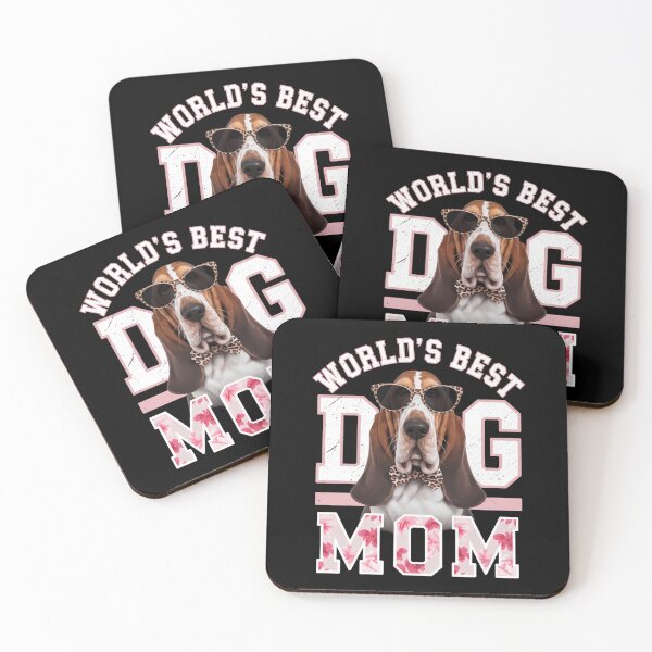 Item preview, World's Best Basset Hound Dog Mom Leopard Funny Mother's Day designed and sold by CruelShadesSt.