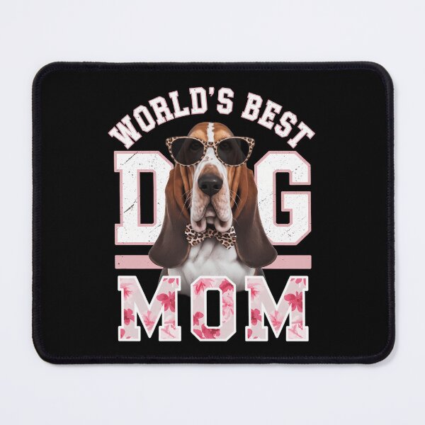 Item preview, World's Best Basset Hound Dog Mom Leopard Funny Mother's Day designed and sold by CruelShadesSt.