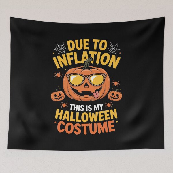Item preview, Due to Inflation This is My Halloween Costume Pumpkin designed and sold by LinlinsDemons.