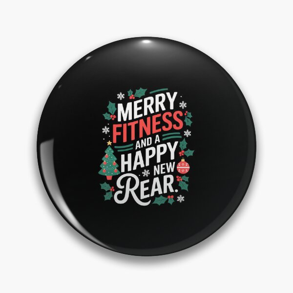 Item preview, Merry Fitness And A Happy New Rear Fitmas Christmas Workout designed and sold by DollieMichele.