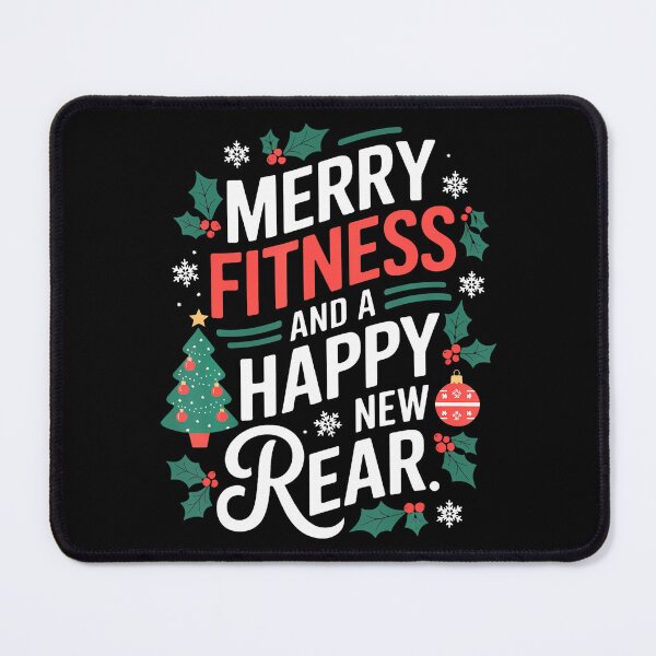 Item preview, Merry Fitness And A Happy New Rear Fitmas Christmas Workout designed and sold by DollieMichele.