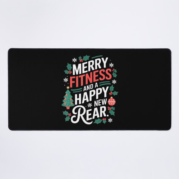 Item preview, Merry Fitness And A Happy New Rear Fitmas Christmas Workout designed and sold by DollieMichele.